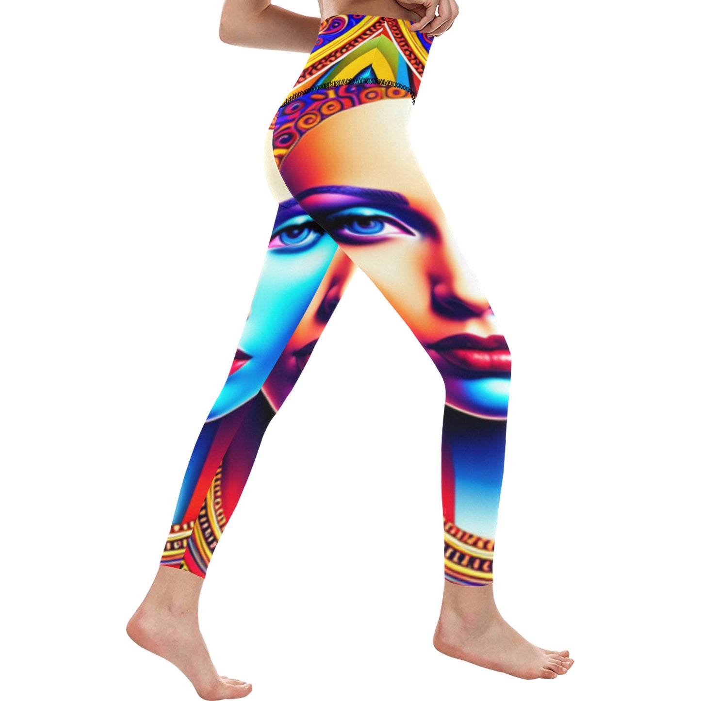 kokorepublic Women's High-Waisted Leggings (Model L36)