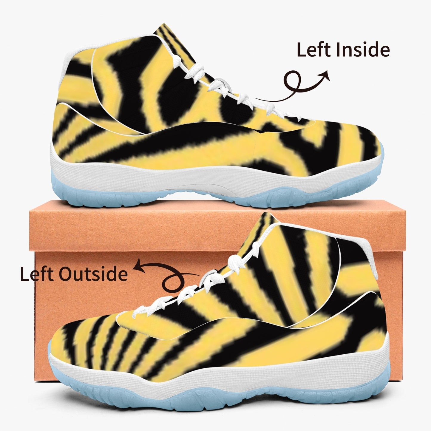 522.  AJ11 Basketball Sneakers -Blue Sole