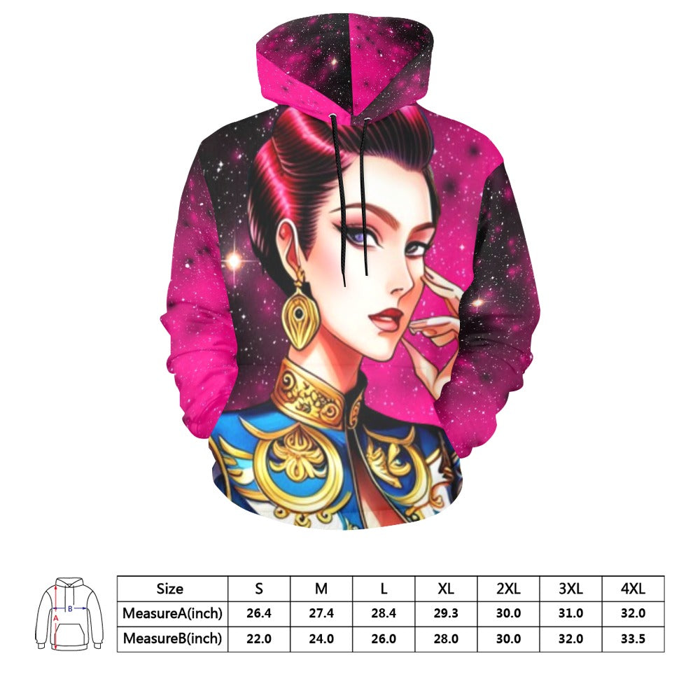 kokorepublic Men's All Over Print Hoodie (USA Size) (Model H13)