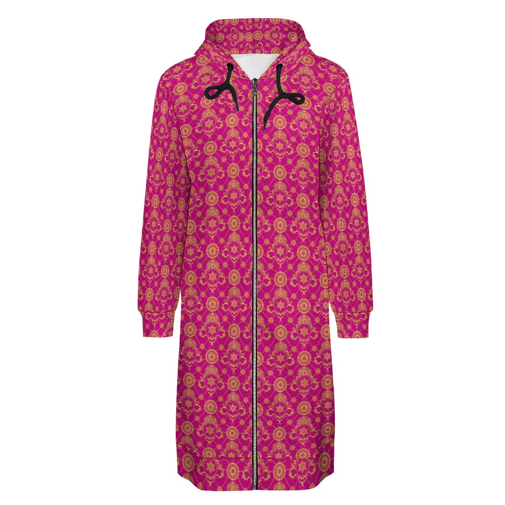Kokorepublic Women's full print long Hoodie