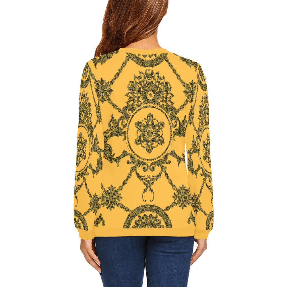 Women's All Over Print Sweatshirt (Model H18)