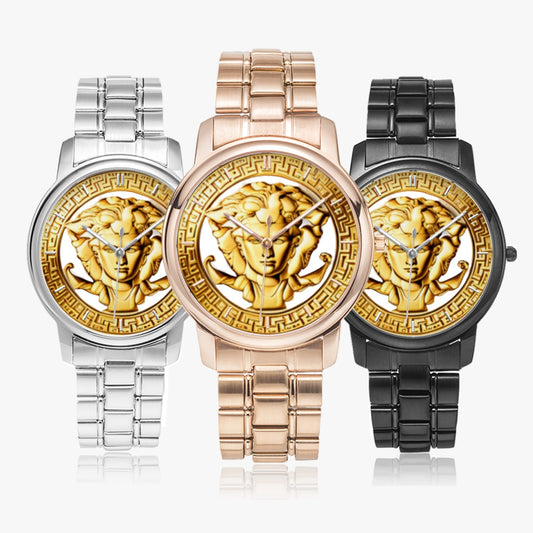 154. Folding Clasp Type Stainless Steel Quartz Watch (With Indicators)