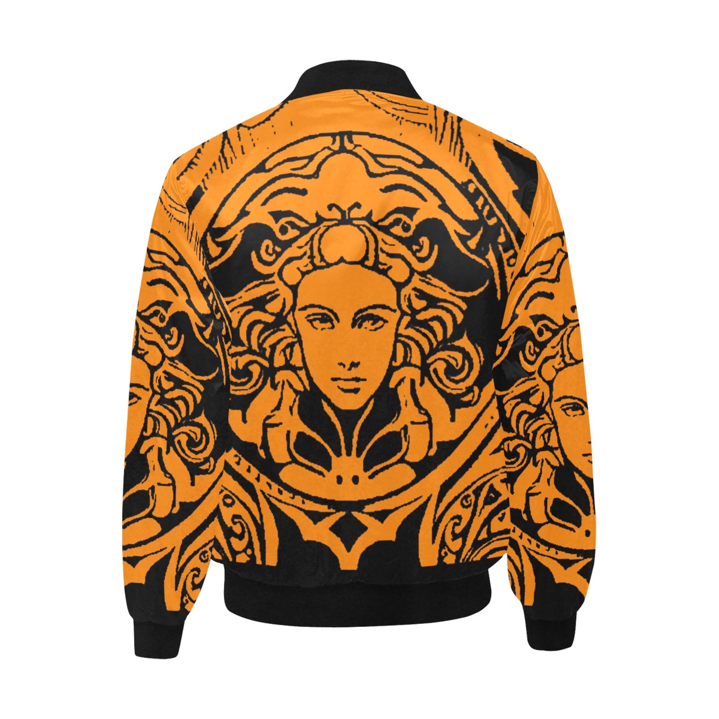 kokorepublic Men's All Over Print Quilted Bomber Jacket(Model H33)