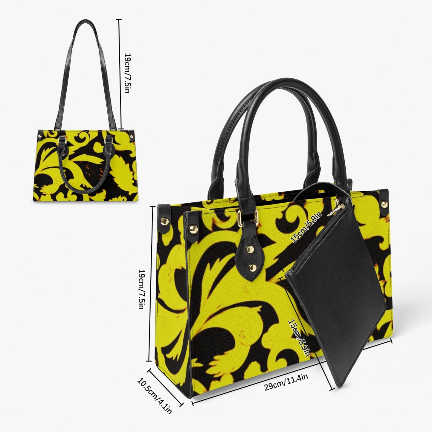 876. Tote Bag - Long Strap and Inner Bag