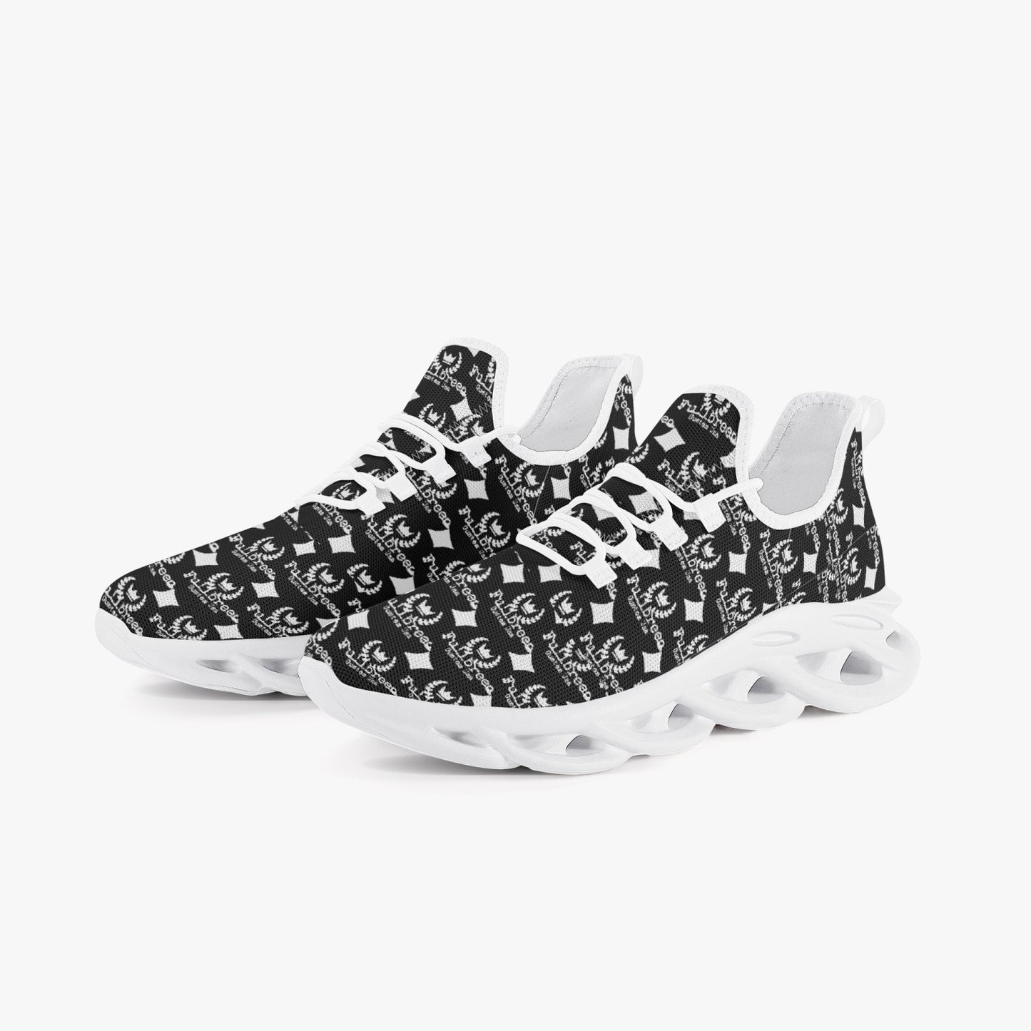 kokorepublic 311. Bounce Mesh Knit Sneakers - White