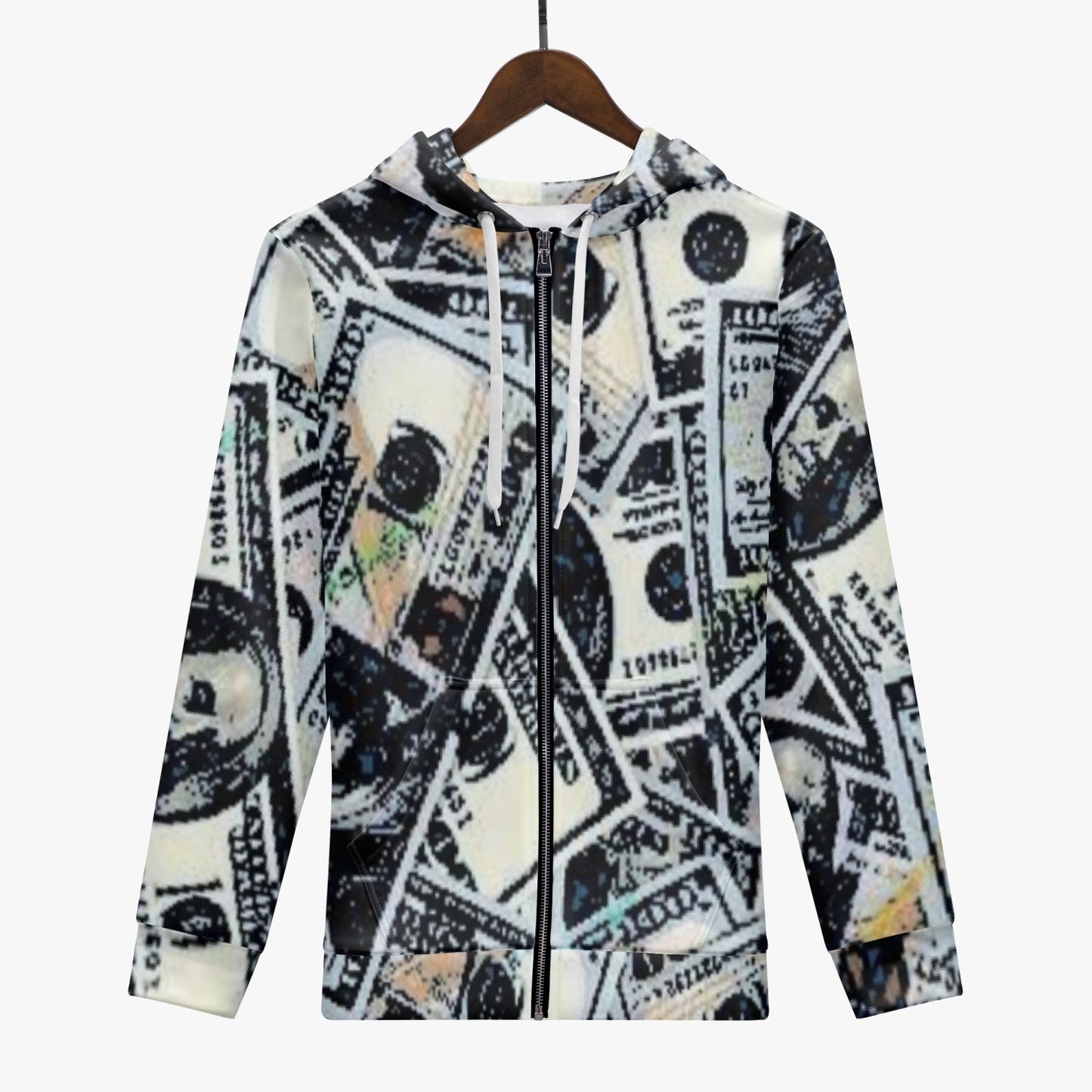 222. Men's AOP Full Zip Up Hoodie