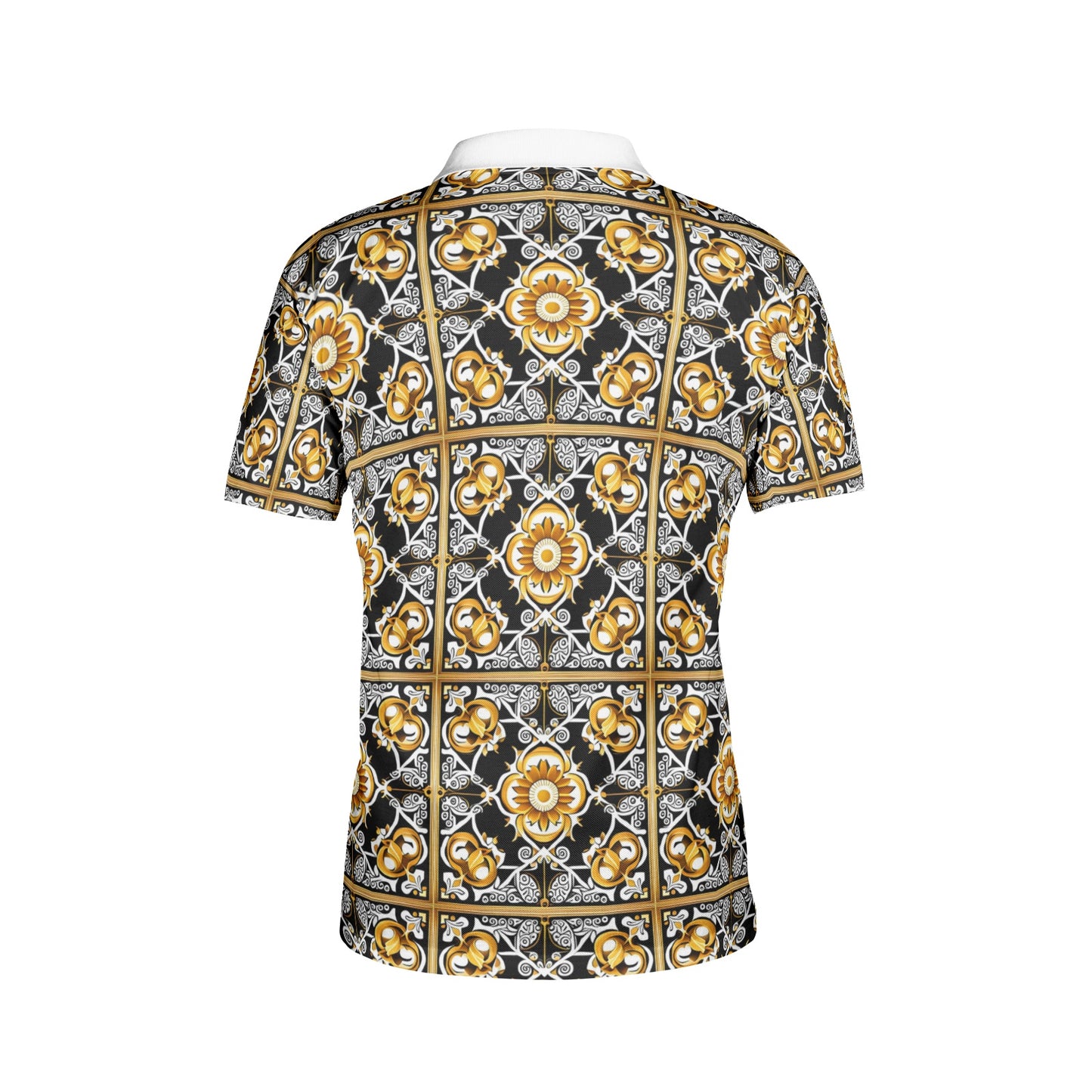 kokorepublic Men's All-Over Print Polo Shirts