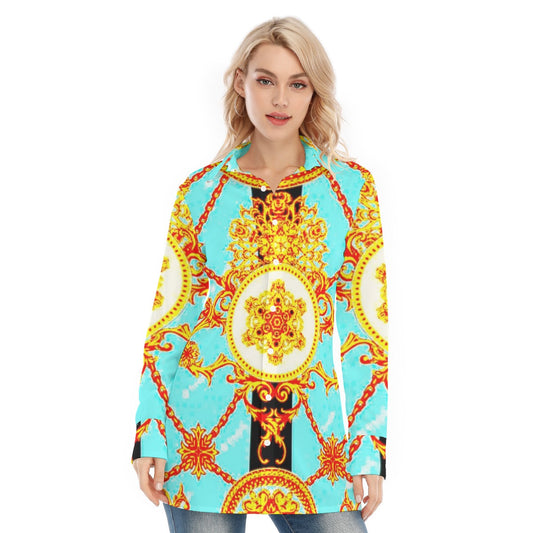 All-Over Print Women's Long Shirt
