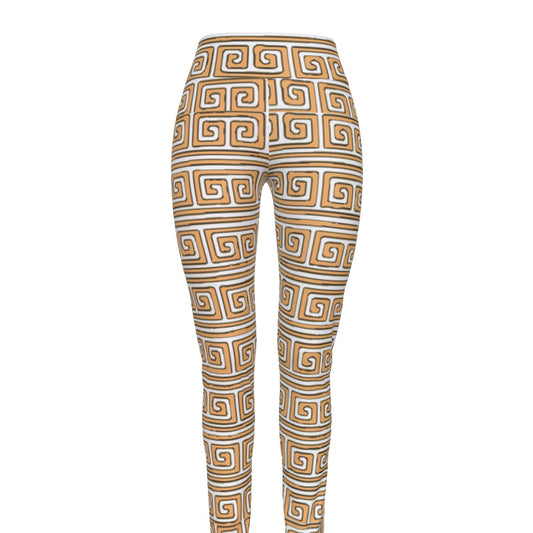 All-Over Print Women's High Waist Leggings | Side Stitch Closure