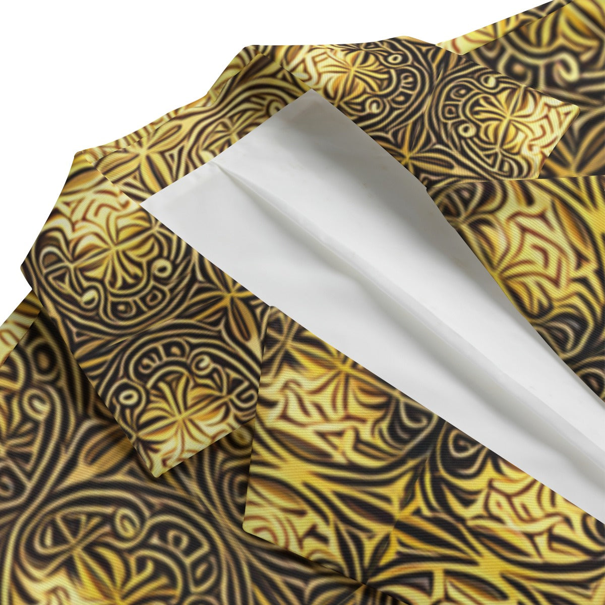 kokorepublic All-Over Print Men's Casual Flat Lapel Collar Blazer | 245GSM Cotton