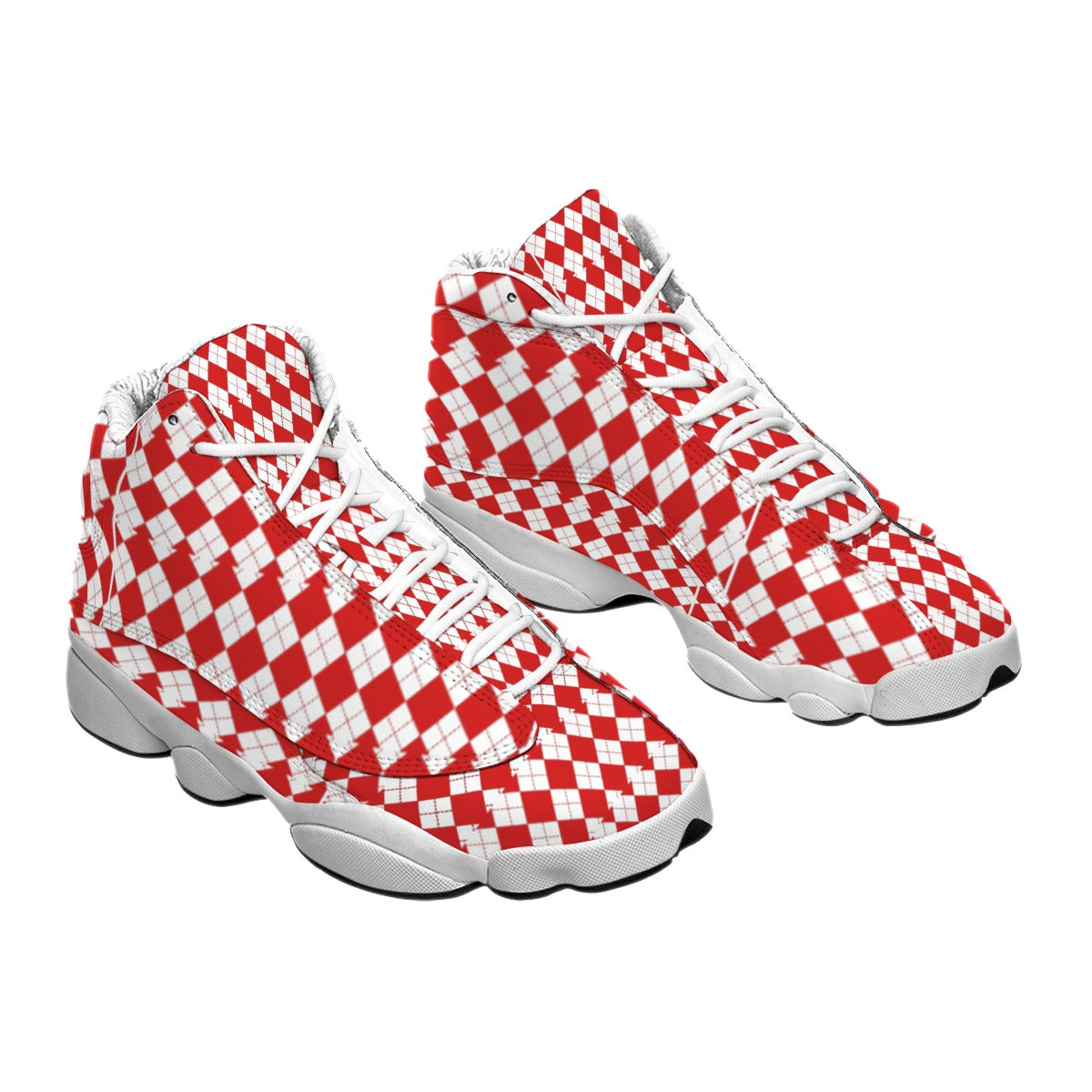 Men's Curved Basketball Shoes With Thick Soles