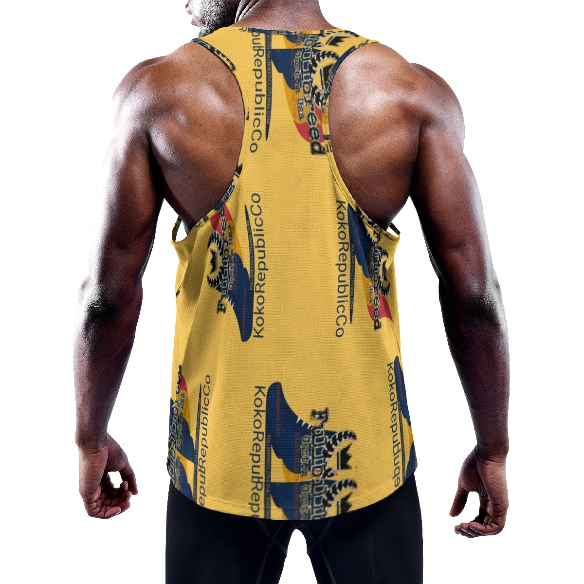 All-Over Print Men's Slim Y-Back Muscle Tank Top