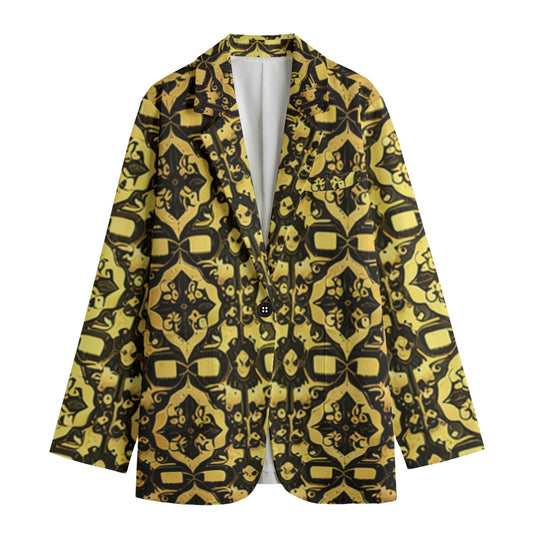 Kokorepublic Print Women's Leisure Blazer | 245GSM Cotton