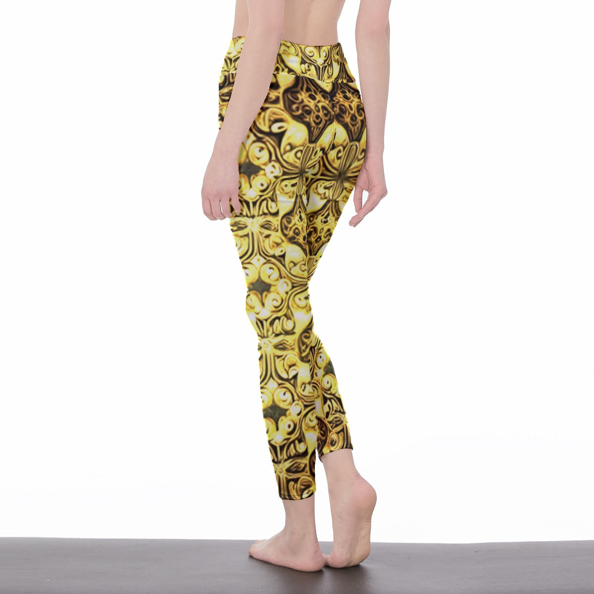 kokorepublic Women's High Waist Leggings | Side Stitch Closure
