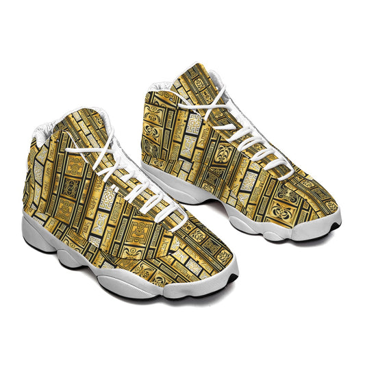 kokorepublic Men's Curved Basketball Shoes With Thick Soles