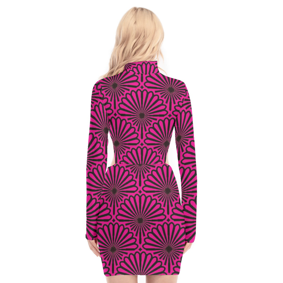 kokorepublic  Print Women's Waist Hollow Hip Dress