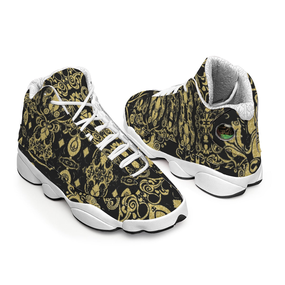Kokorepublic Men's Curved Basketball Shoes With Thick Soles