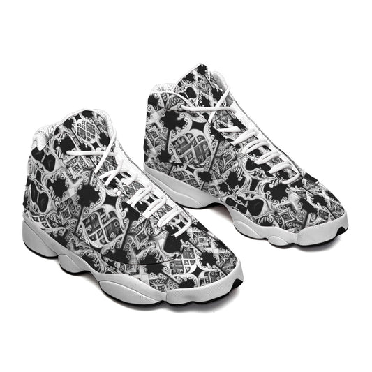 kokorepublic Men's Curved Basketball Shoes With Thick Soles