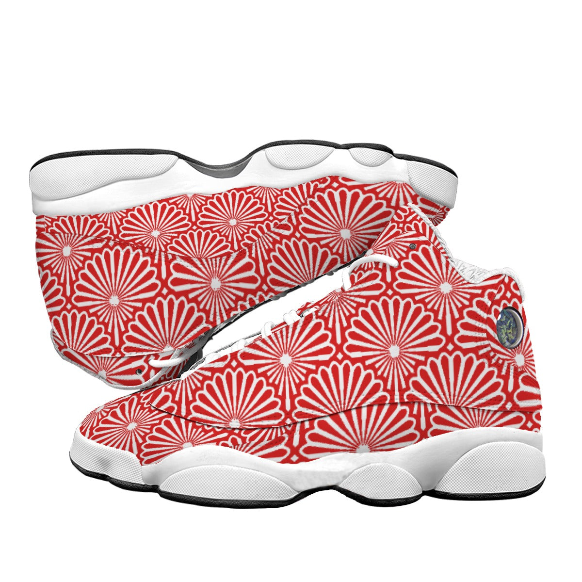 Kokorepublic Men's Curved Basketball Shoes With Thick Soles