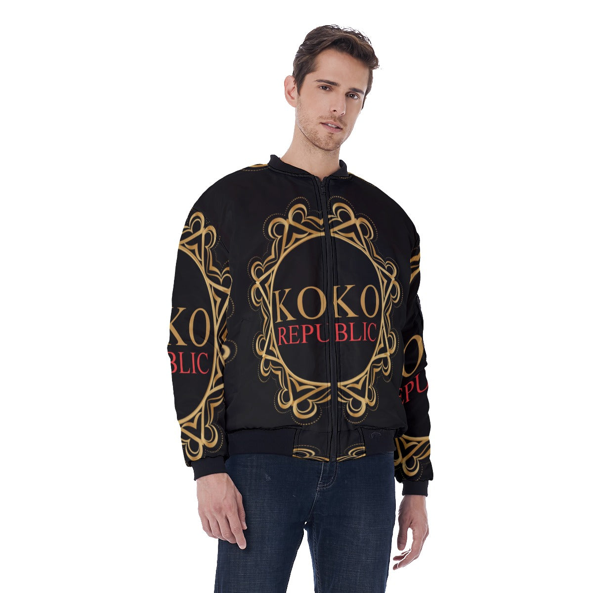 All-Over Print Men's Bomber Jacket
