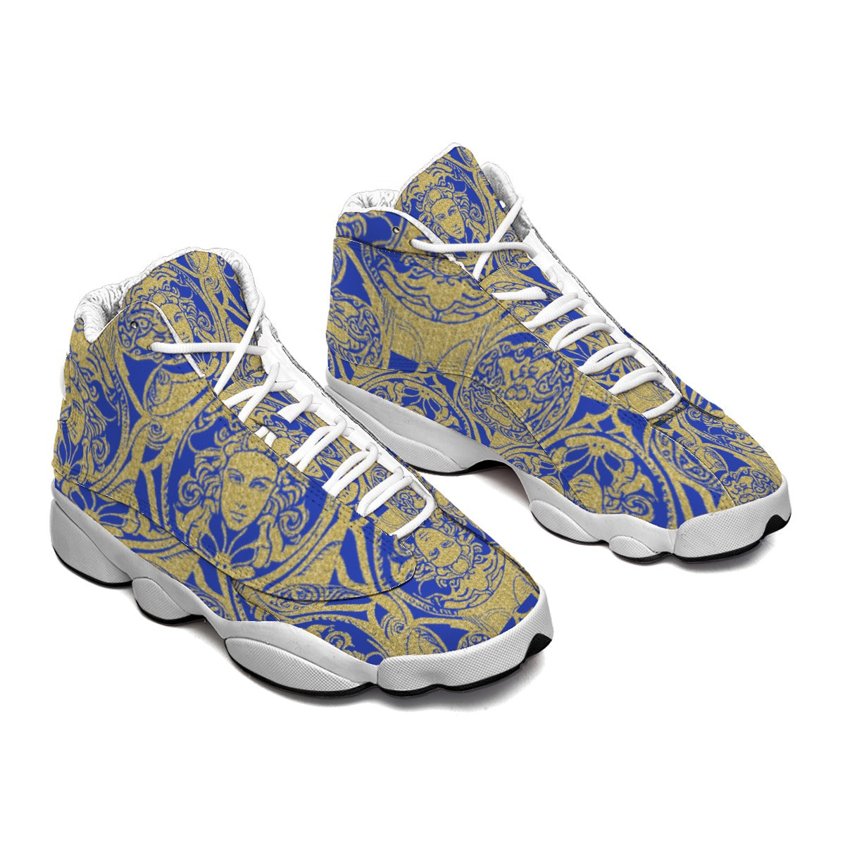 Kokorepublic Men's Curved Basketball Shoes With Thick Soles