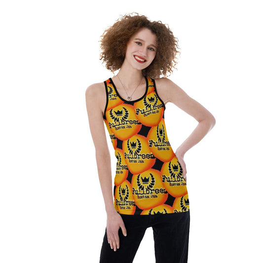 KokoRepublic All-Over Print Women's Back Hollow Tank Top