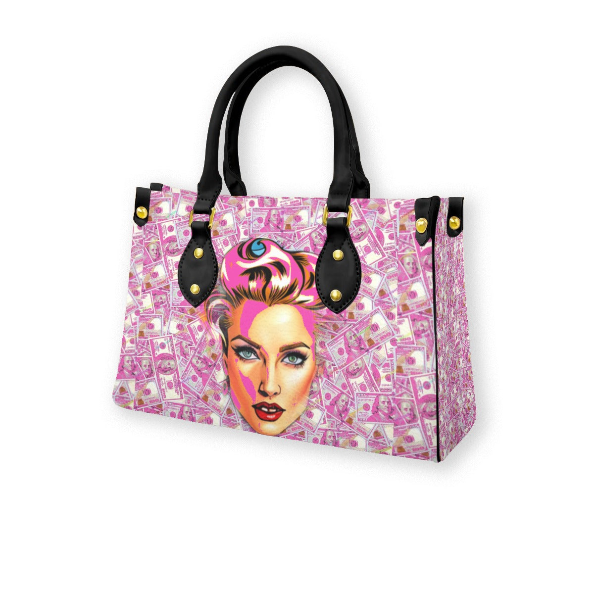 kokorepublic Women's Tote Bag With Black Handle