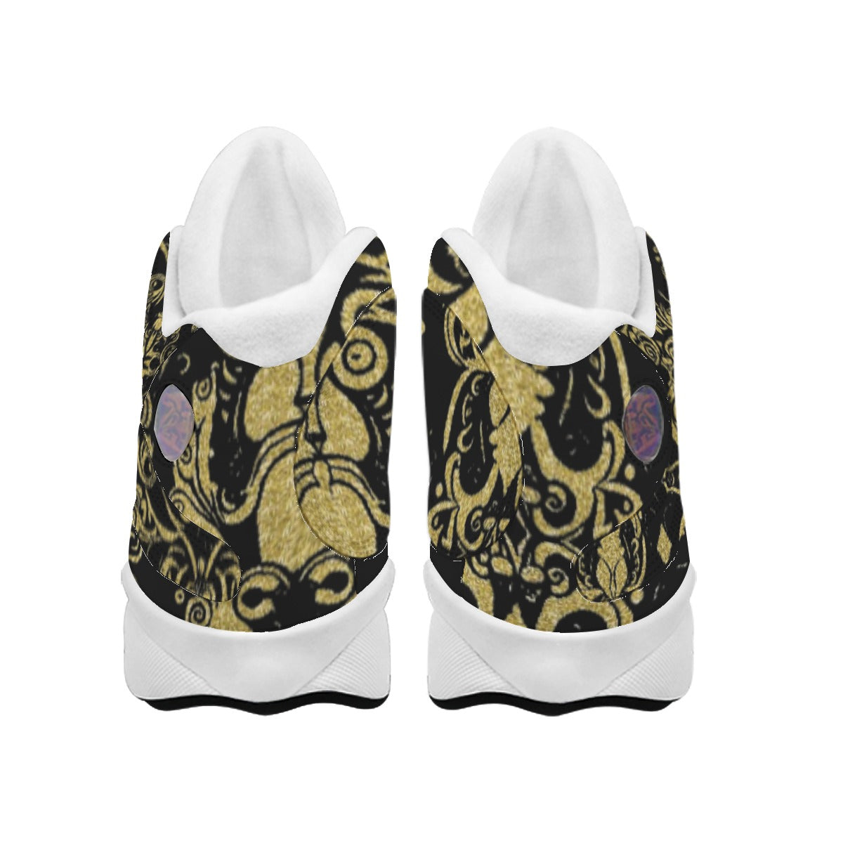 Kokorepublic Men's Curved Basketball Shoes With Thick Soles