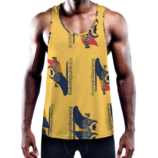 All-Over Print Men's Slim Y-Back Muscle Tank Top