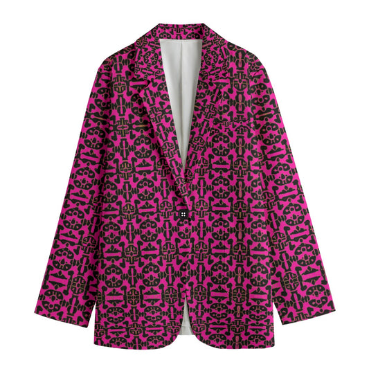 Kokorepublic Print Women's Leisure Blazer | 245GSM Cotton
