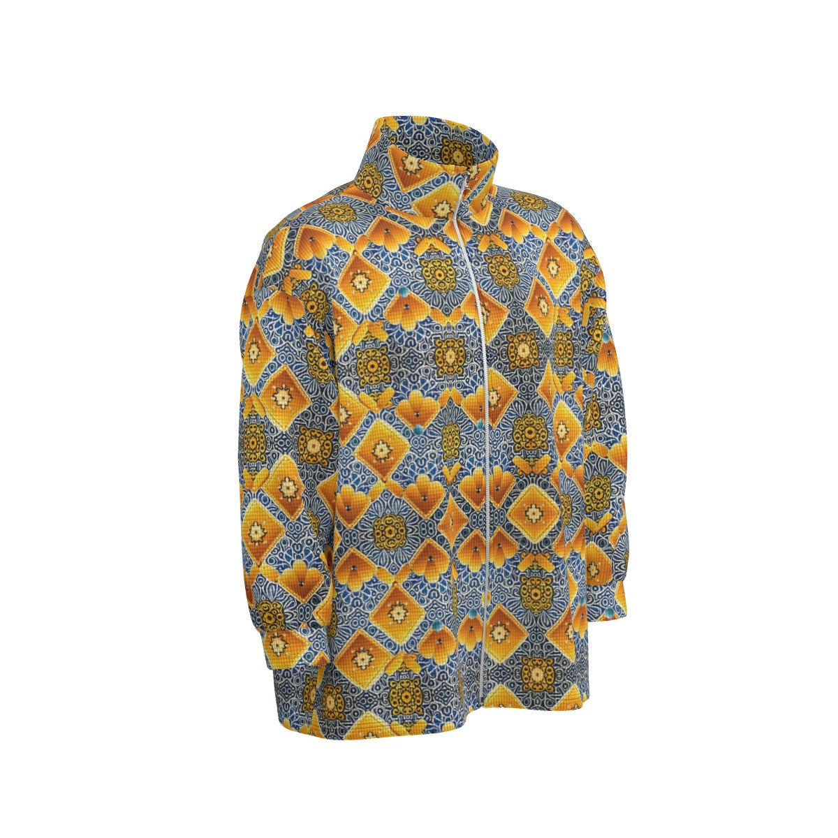 kokorepublic  Unisex Stand Collar Zipped Jacket