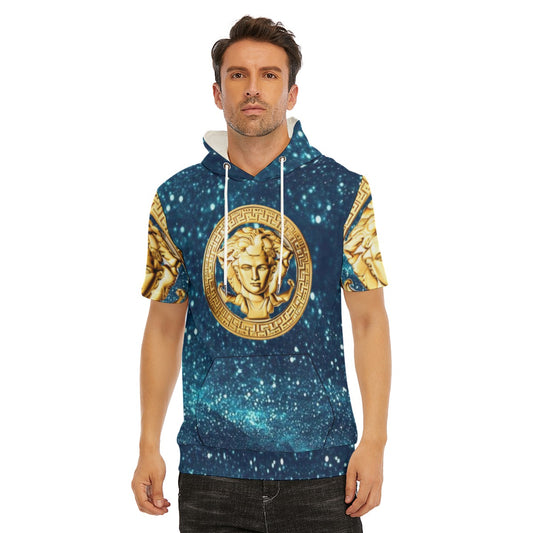 All-Over Print Men's T-Shirt With Hood | 190GSM Cotton