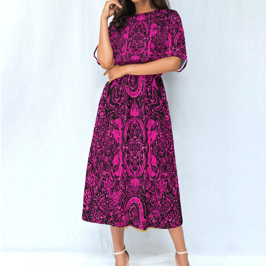 kokorepublic Print Women's Elastic Waist Dress