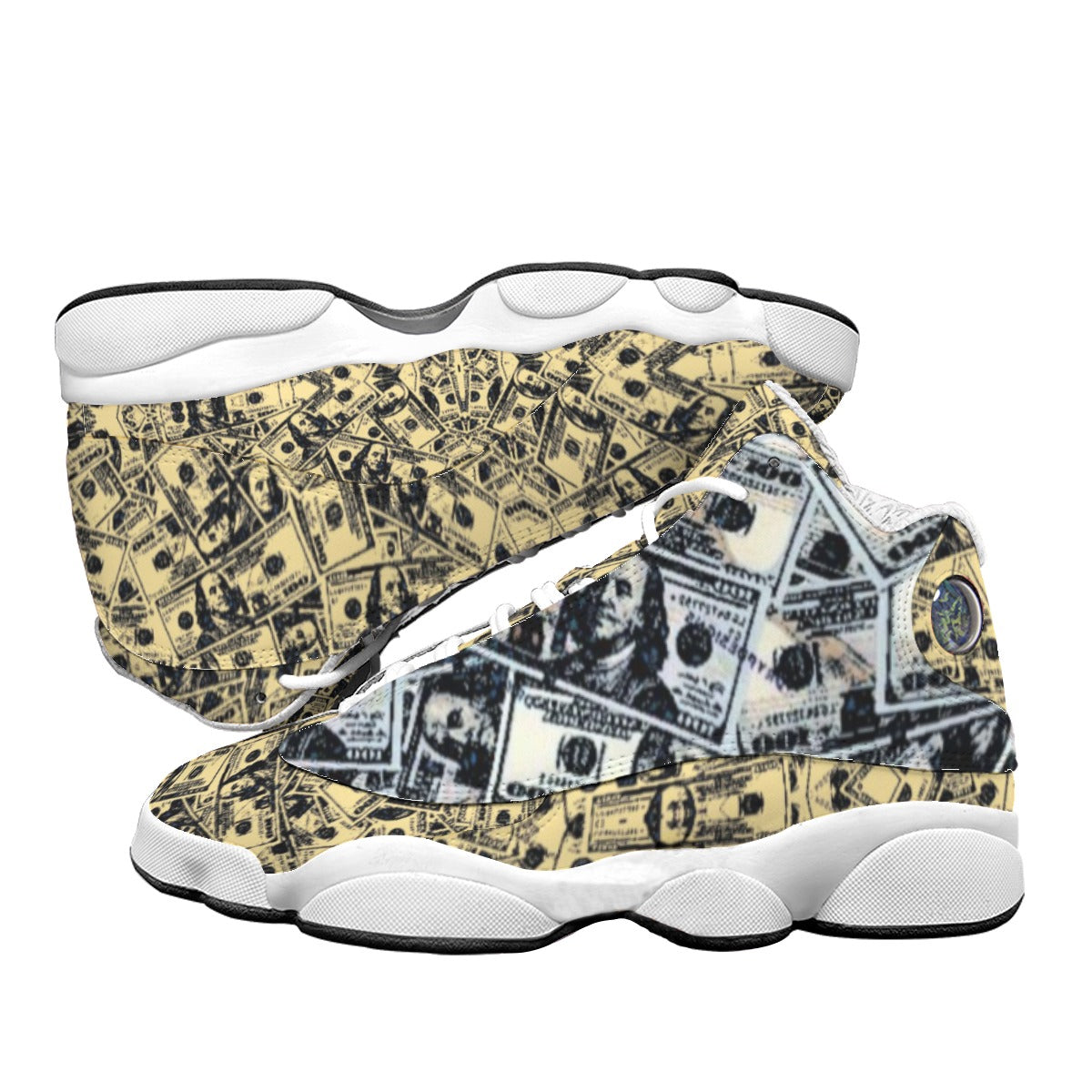 Kokorepublic Men's Curved Basketball Shoes With Thick Soles