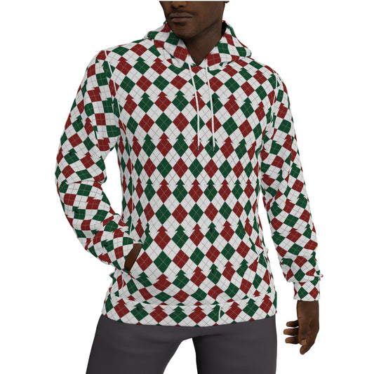 All-Over Print Men's Thicken Pullover Hoodie