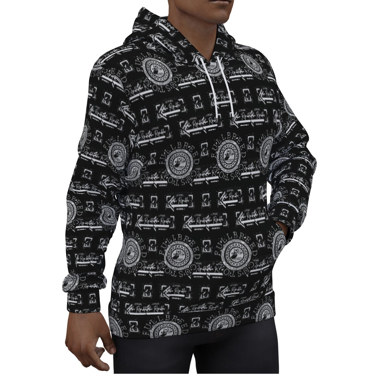 Eco-friendly All-Over Print Unisex Pullover Hoodie
