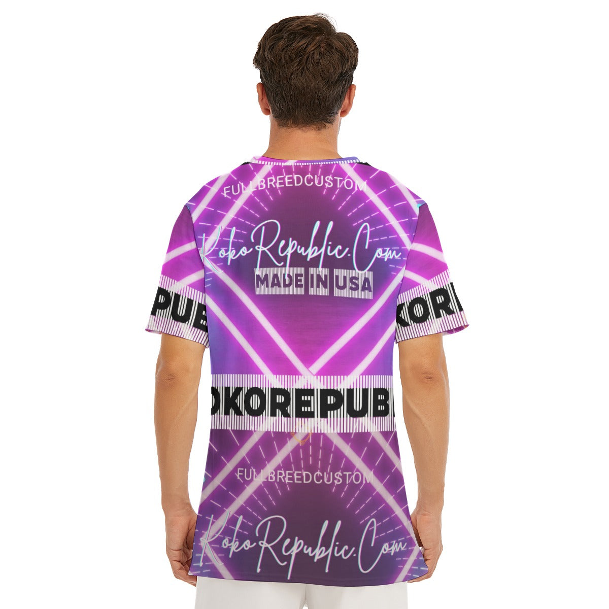 All-Over Print Men's O-Neck T-Shirt | 190GSM Cotton