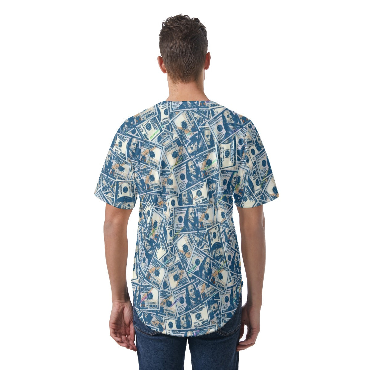 kokorepublic Print Men's Short Sleeve Baseball Jersey