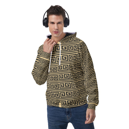 All-Over Print Men's Raglan Pullover Hoodie