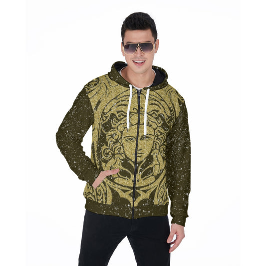 kokorepublic Men's Heavy Fleece Zip Up Hoodie