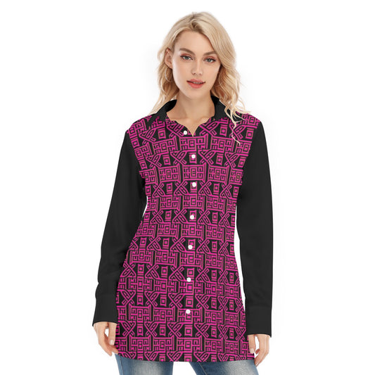 kokorepublic Print Women's Long Shirt