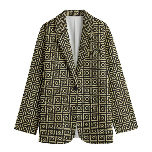 Kokorepublic Print Women's Leisure Blazer | 245GSM Cotton