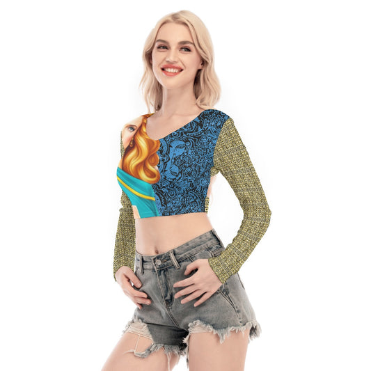 kokorepublic Women's Back Hollow T-shirt With Strap