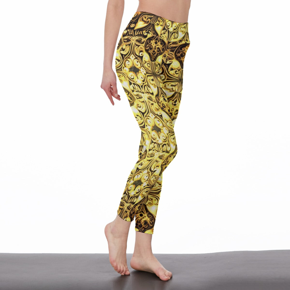 kokorepublic Women's High Waist Leggings | Side Stitch Closure