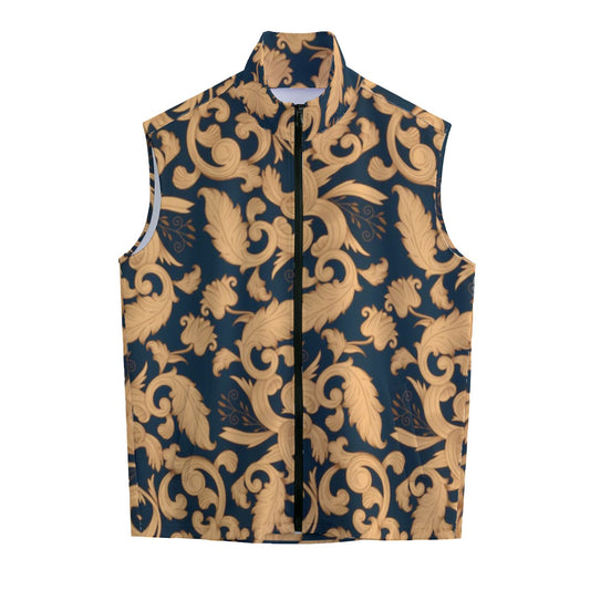+kokorepublic Men's Stand-up Collar Vest