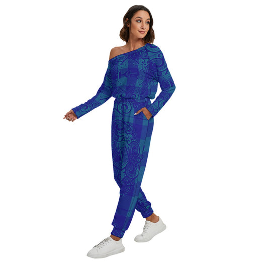 All-Over Print Women's Off-Shoulder Jumpsuit