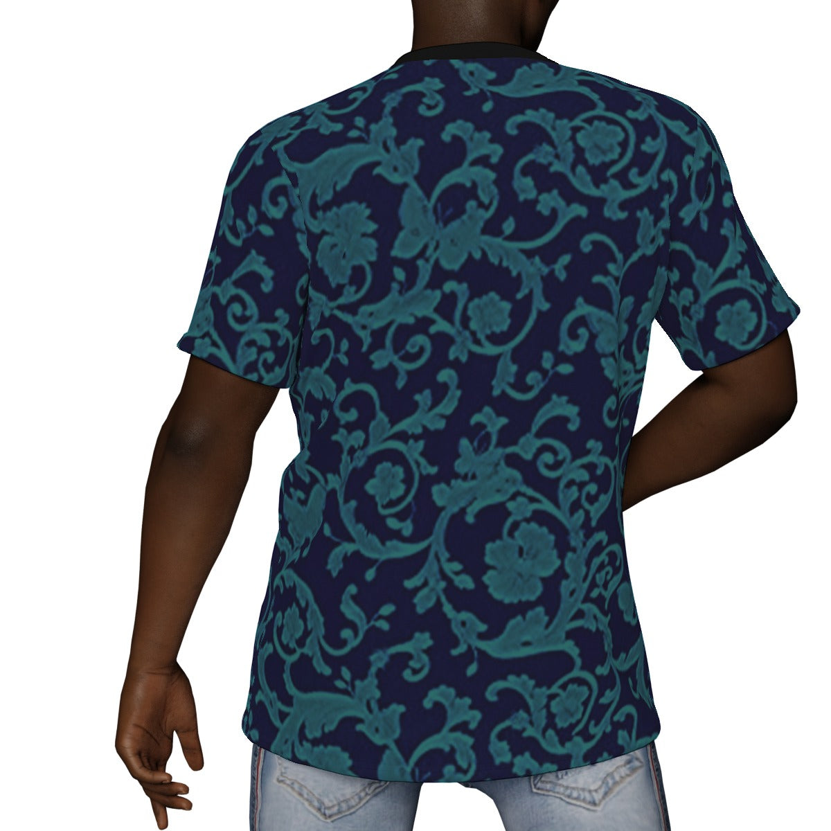 kokorepublic  Print V-Neck T-Shirt