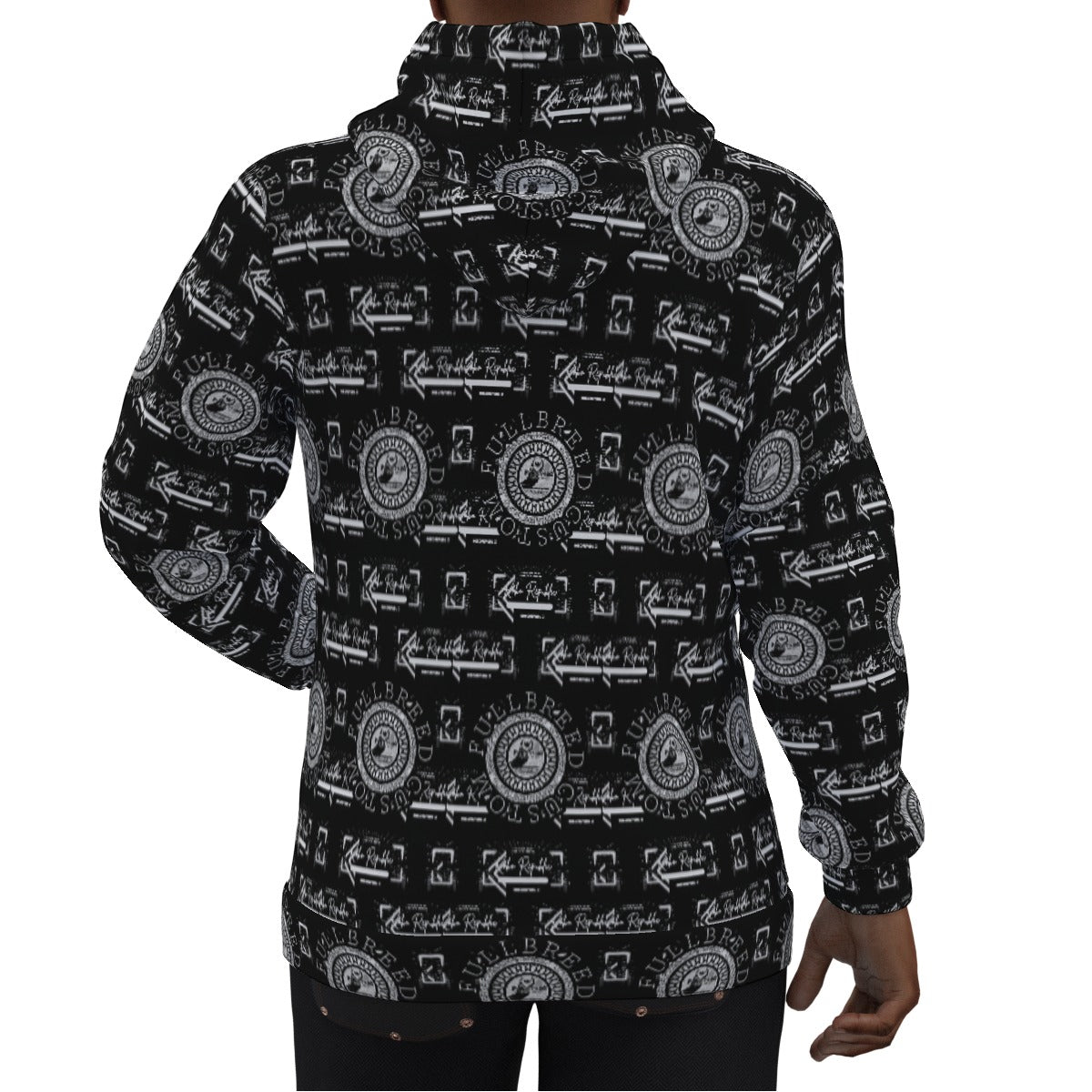 Eco-friendly All-Over Print Unisex Pullover Hoodie