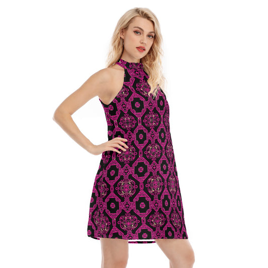 Kokorepublic  Women's Dress With Neck Tie