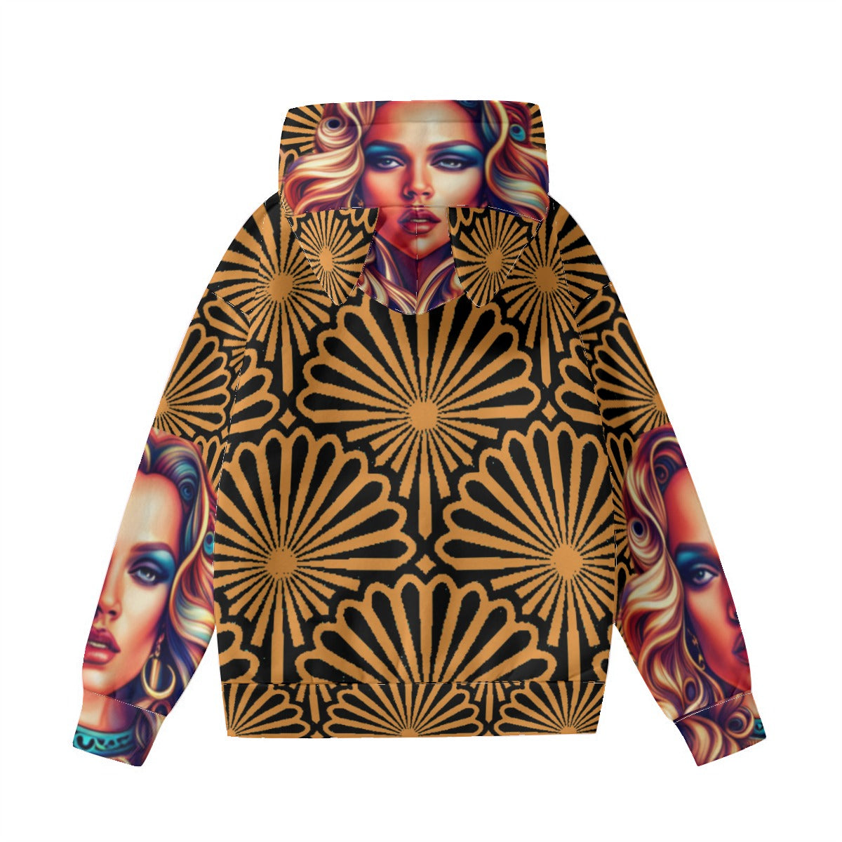 kokoprepublic  Print Women’s Hoodie With Decorative Ears